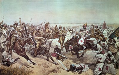 Angriff der 21. Lanzenreiter bei Omdurman, 2. September 1898 von Richard Caton Woodville junior